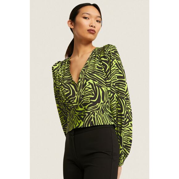 Ronny Kobo x RTR Green Zebra Top - Size 4 - Picture 2 of 8